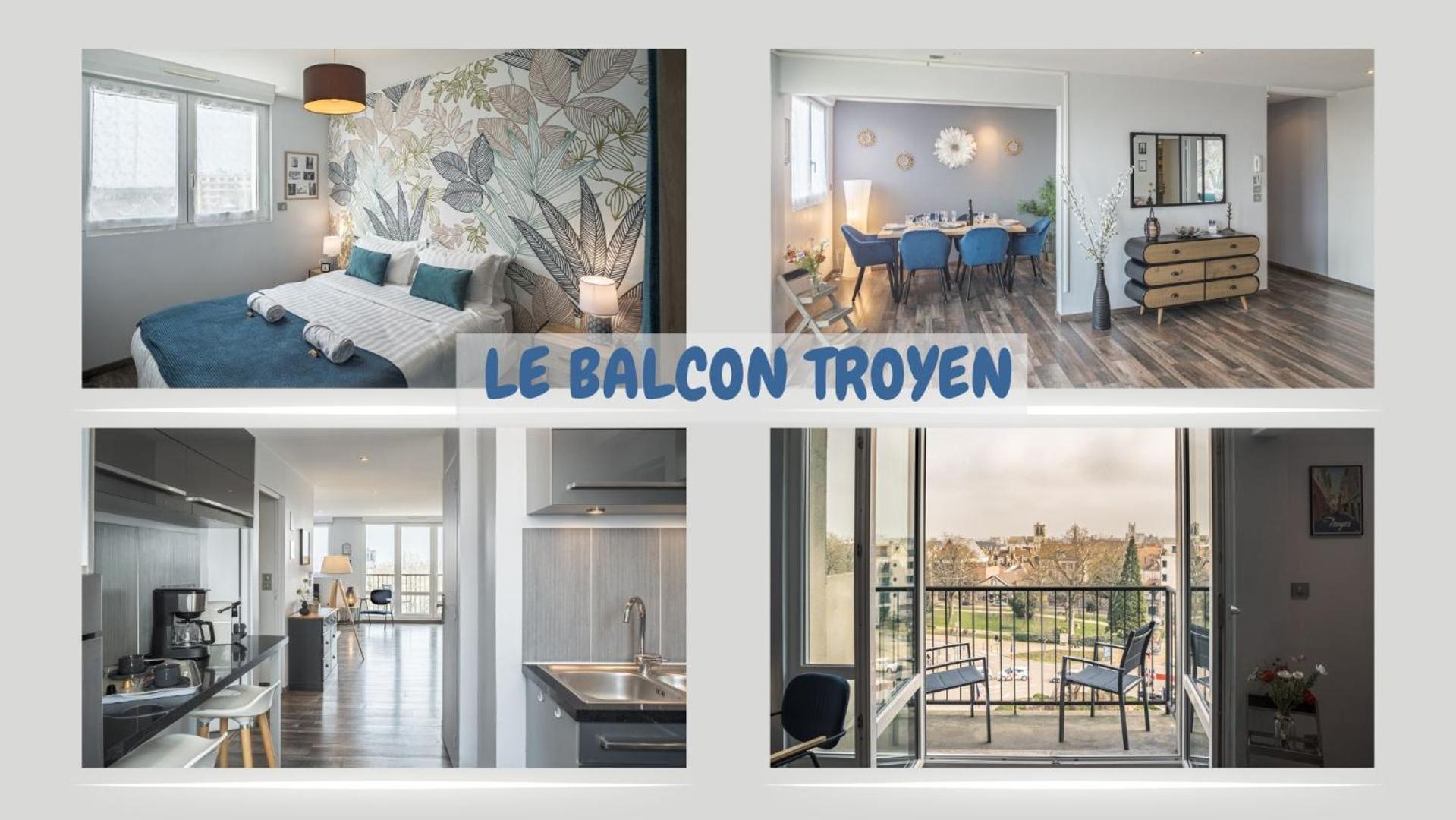トロワLe Balcon Troyen - Proche Hypercentre - 4 Pers.アパートメント エクステリア 写真